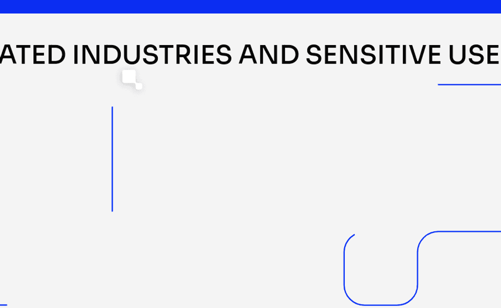 A screenshot from the site. Across the top are the words "Industries and Senstive". The pointer is under the U in industries. The pointer itself is two white rounded squares on a white background