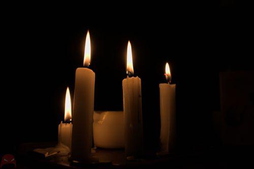 Candles in a blackout